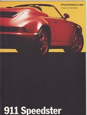 PORSCHE SPEEDSTER brochure - German text - dated 2/93 - mint