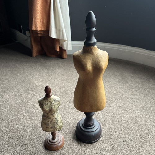 Two wooden mannequins display - two,