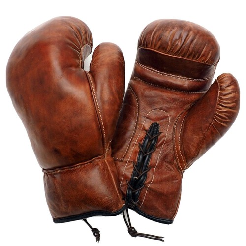 Boxing gloves genuine leather - boxing,
