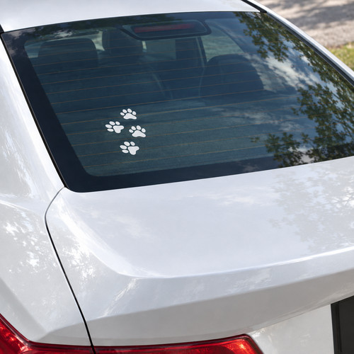 Paw print vinyl stickers - stickers, –