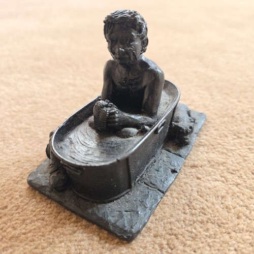 Small miner boy bathing - small,