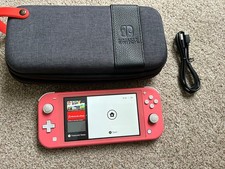 Switch lite console and case