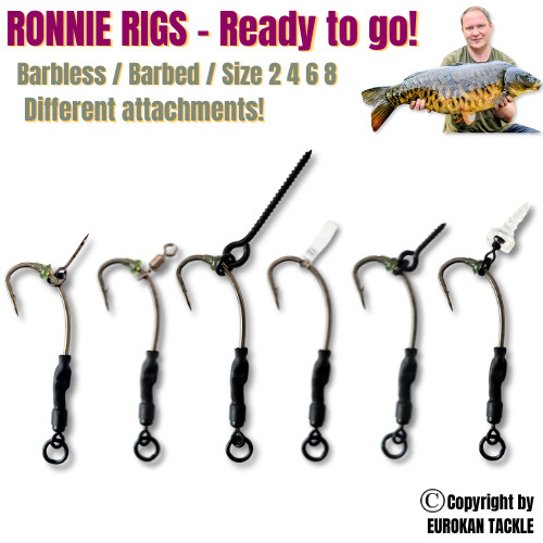 Ronnie rigs ready tied carp - rigs,