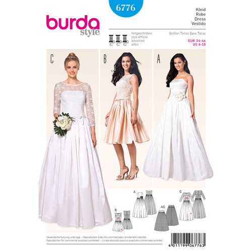 Burda 6776 evening - 6776,