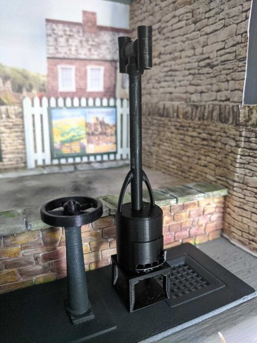 Garden railway water - , crane