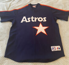 Houston Astros Majestic Athletic Vintage Baseball Jersey Size 46” Chest