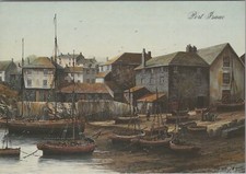 Cornwall Postcard-Port Isaac Fishing Village. Artist Kevin Platt (Repro) RR19961