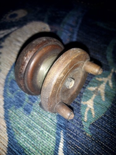 Vintage wooden brass - &,