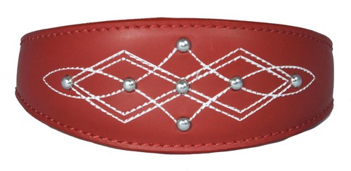 Red silver stud - red, design