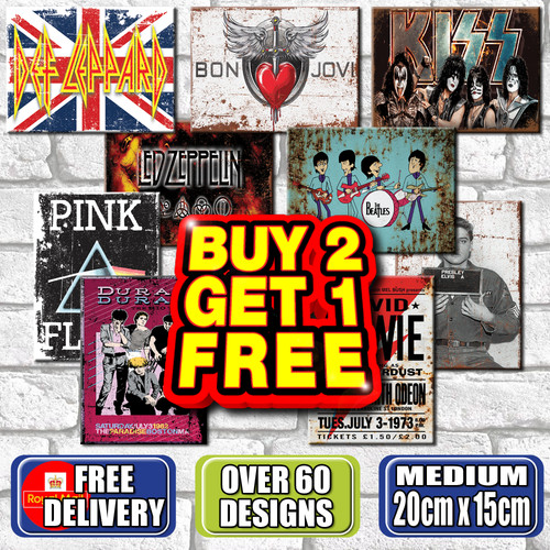 Music metal signs - metal, poster
