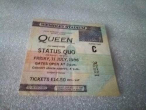 Queen ticket july - queen,