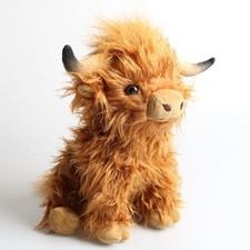Cuddly Living Nature Highland Cow Soft Toy Kid Stuffed Teddy Plush Doll Toy