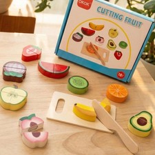 Cutting Fruit Toy Set Wooden