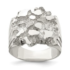 Sterling Silver Men's Nugget