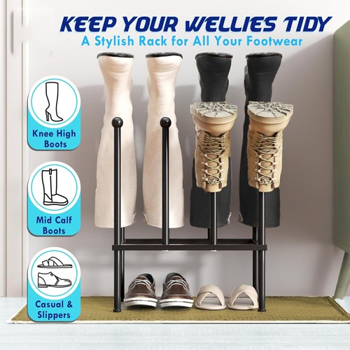 Pair wellington boot rack - boot,