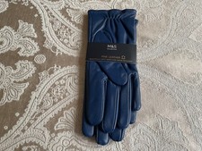 M & S fine leather  cobalt