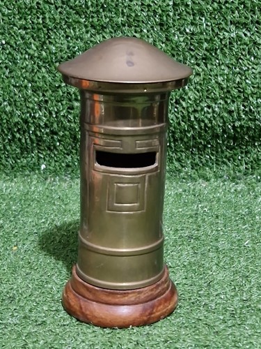 Vintage brass post - brass,