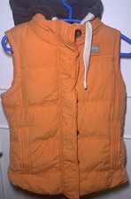 Superdry Academy Vest Gilet puffer Medium Orange Grey Hooded