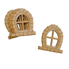 5 Pack MDF Wooden Fairy Door