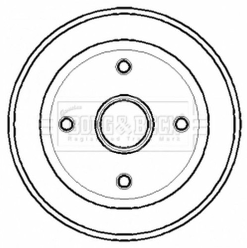 Brake drum rear - brake,