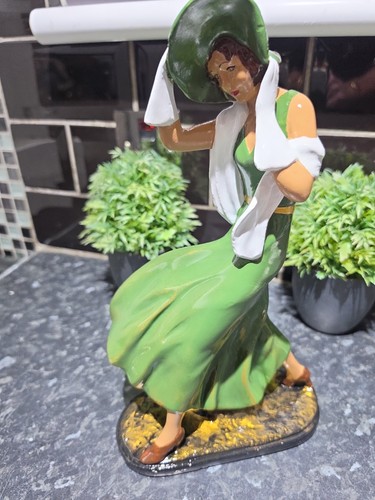 Art deco chalkware - deco, lady