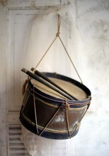 Small Antique Copper Drum