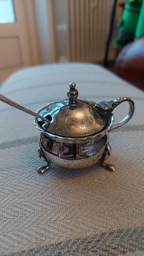 Vintage silver plated - plated, salt