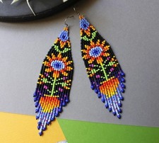 Tribal Earrings Native Large