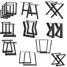 2x Industrial Steel Table Legs