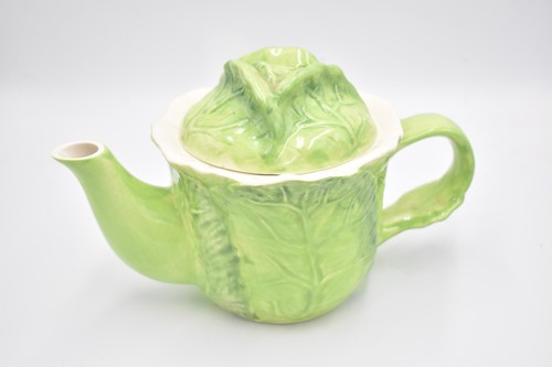 Vintage cabbage teapot - vintage,