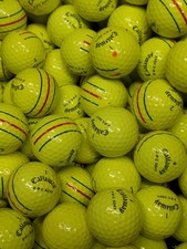 24 x CALLAWAY ERC SOFT TRIPLE TRACK YELLOW GOLF BALLS - CLEAN A/B CLEARANCE