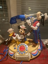 Disney Mickey’s Dixieland Band Animated Telephone  WORKING Vintage Disney Phone