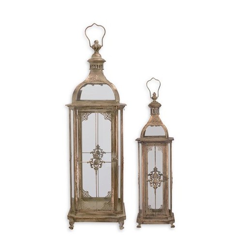 9932489 rustic lanterns - 2, tin