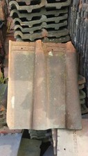 clay double roman roof tiles with tapered rolls