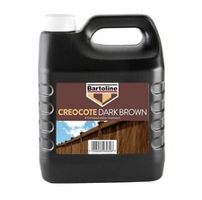 Creosote Substitute Bartoline Dark Brown Creocote Oil Based Timber Treatment
