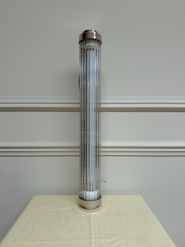Chrome ribbed glass - chrome,