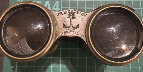 Antique brass glasses property - glasses,