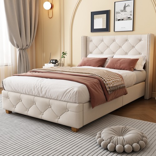 3ft upholstered single bed - single,