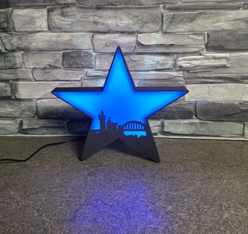 Large newcastle blue star - blue,