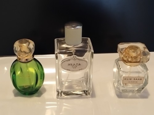 Empty designer perfume