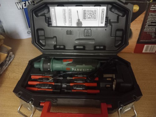 Parkside cordless drill with - cordless,