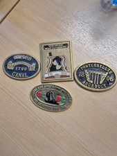Canalboat Brass Badges x 4