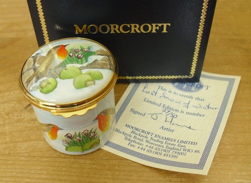 Boxed ltd moorcroft - moorcroft, enamels