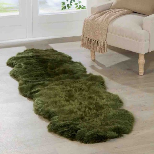 Double sheepskin rug - double,