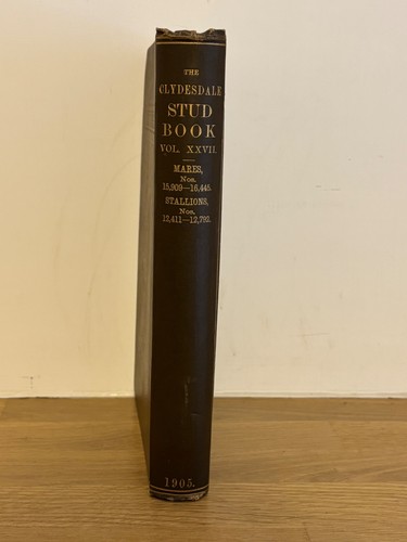 Clydesdale stud book vol - book, 27