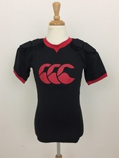 Canterbury Junior Vapodri Raze Vest Black Unisex Rugby Short Sleeve New F1