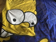 vintage Bart Simpson single bedclothes 90s. Bart skating. see description