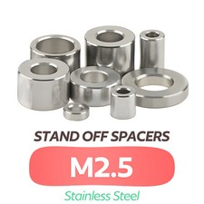 M2.5 x 5mm OD Stainless Steel