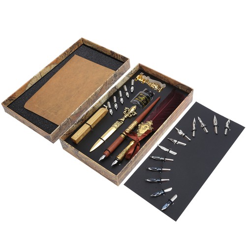 Feather pen set - pen, calligraphy