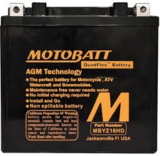 MBYZ16HD BATTERY MOTOBATT